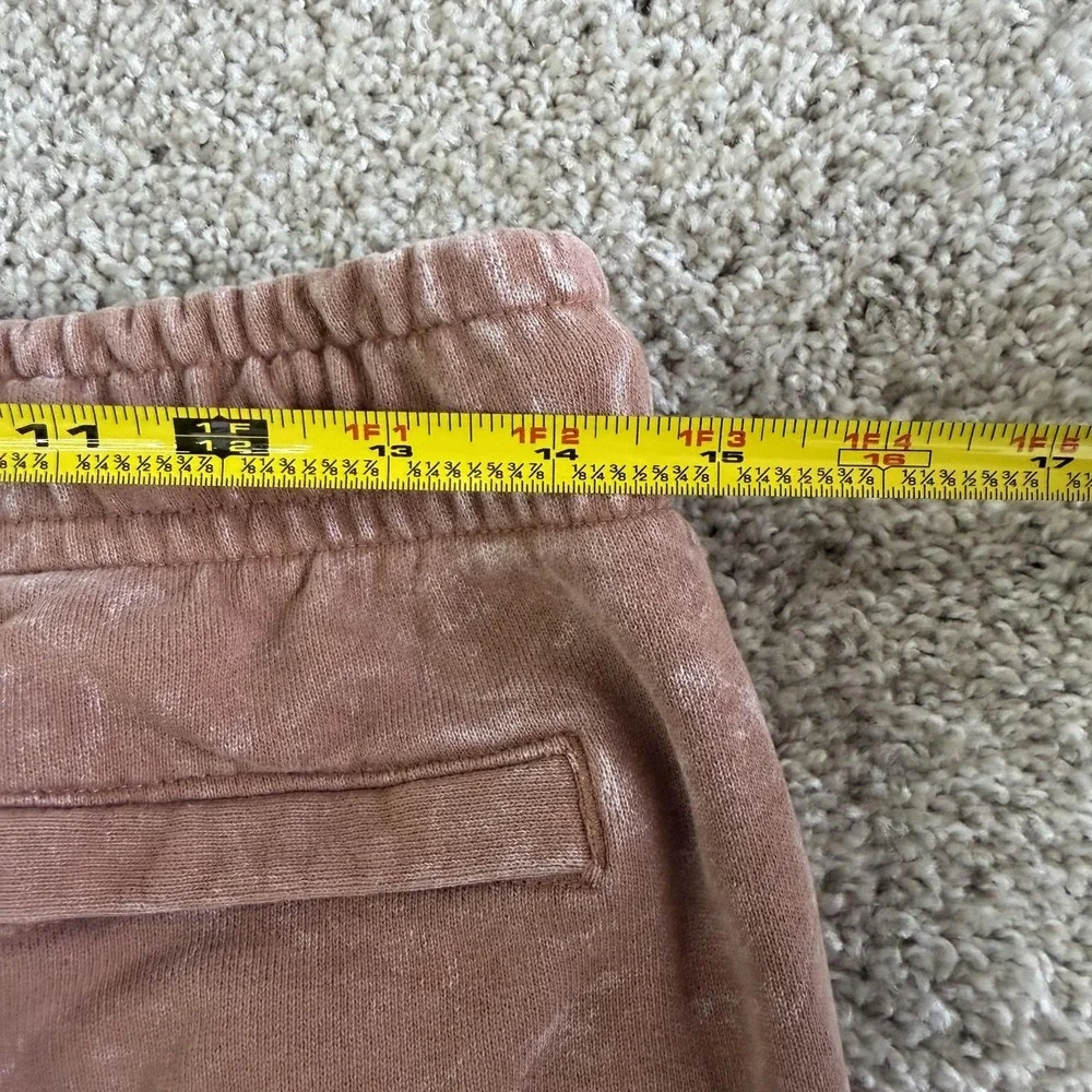 Jordan Flight Sweatpants Mens Medium Brown Tie Dye Terry Joggers Elastic Waist